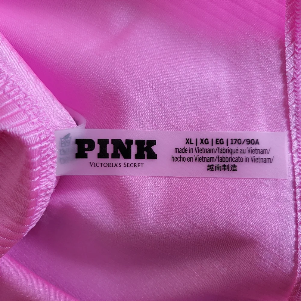 Victoria's Secret PINK Wave Monowire Bikini Top And Matching Lola Skirt Size XL